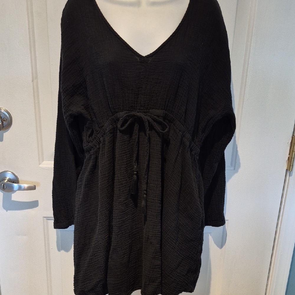 Cato Black V-Neck Dress